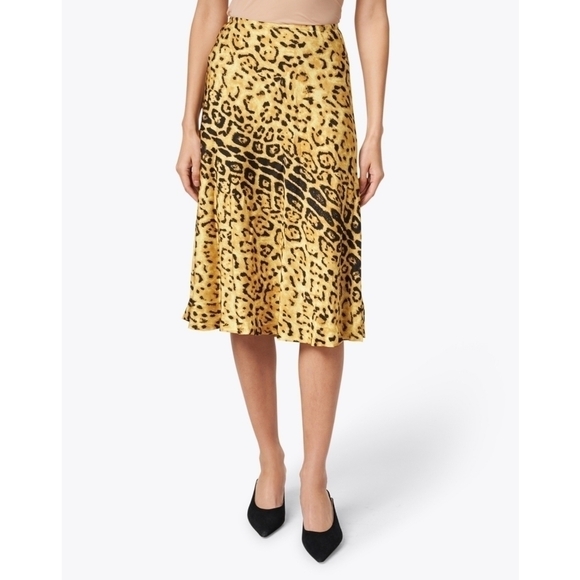 NEW Kobi Halperin Kathy Animal Print Midi Skirt - Picture 3 of 7